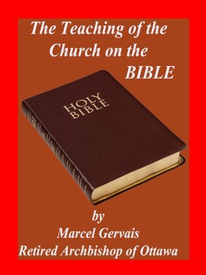 cover image of The Teaching of the Church on the Bible